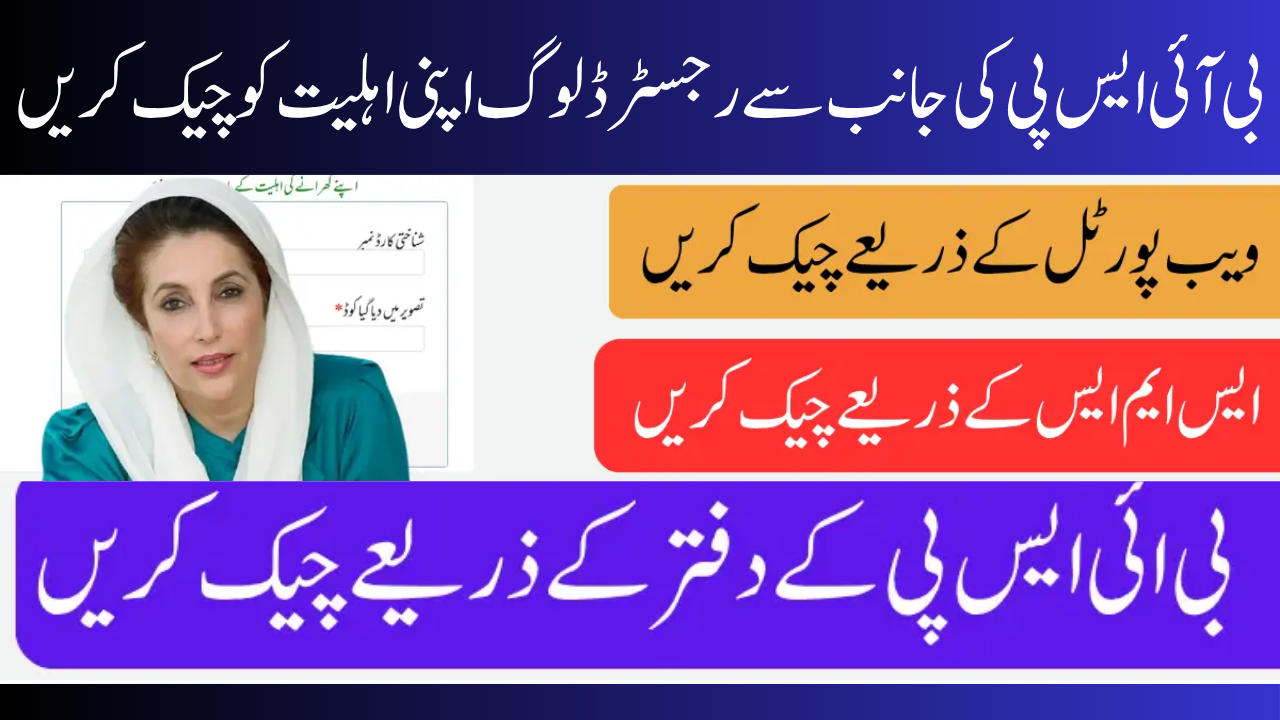 Verification of BISP Registration by CNIC