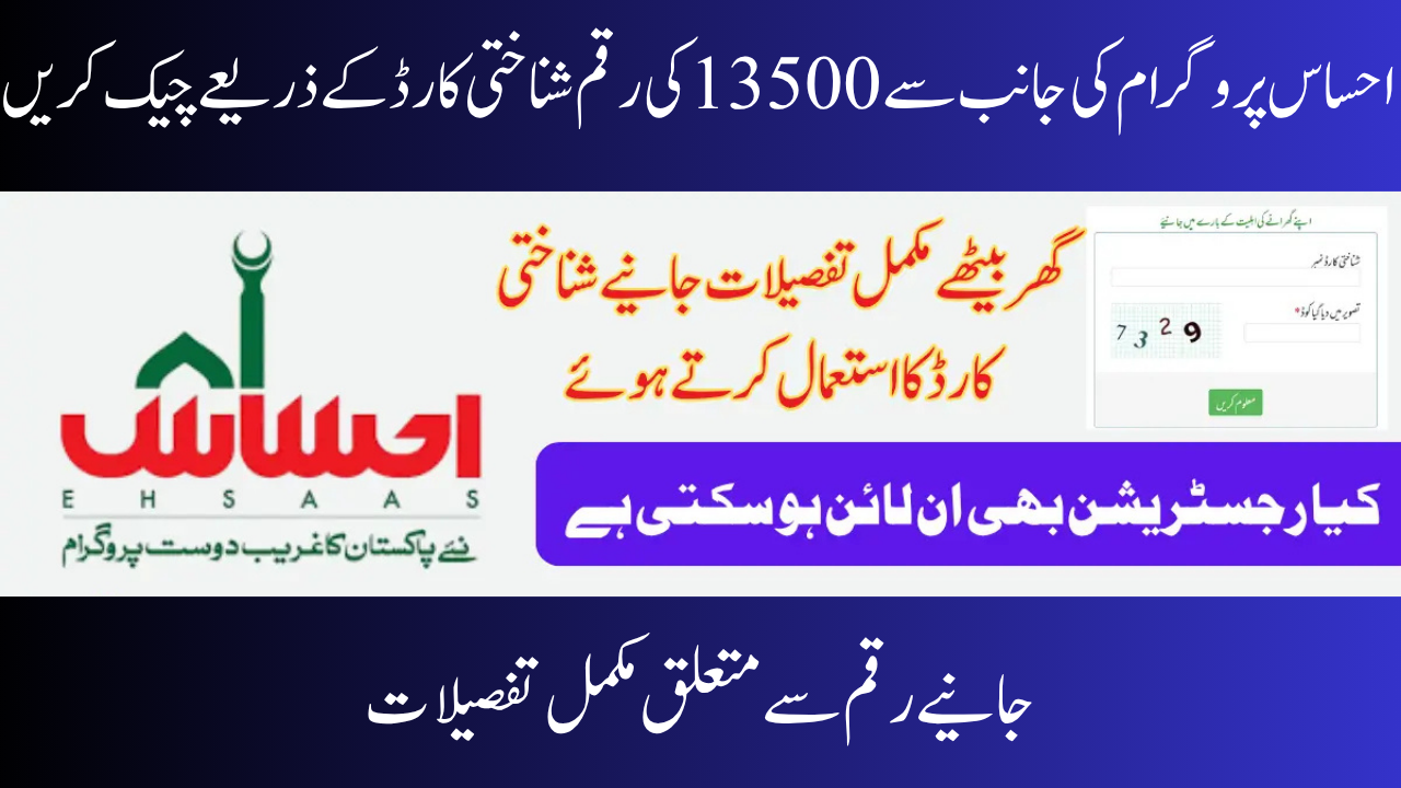 8171 Online Ehsaas Program Check CNIC