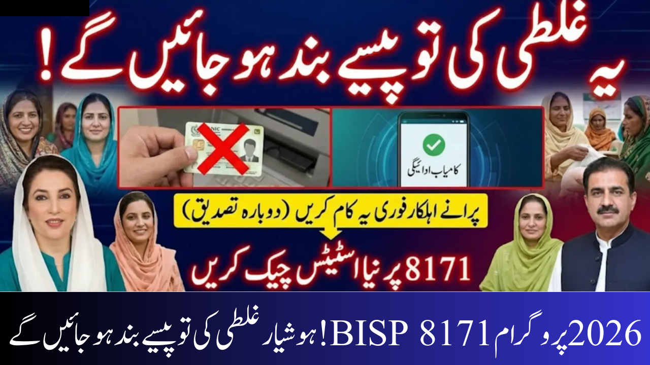 Introduction of 8171 Benazir Income Support Programme 2026